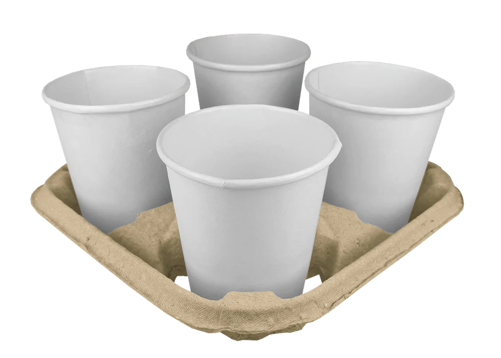 Carrying tray for 6 cups Cardboard