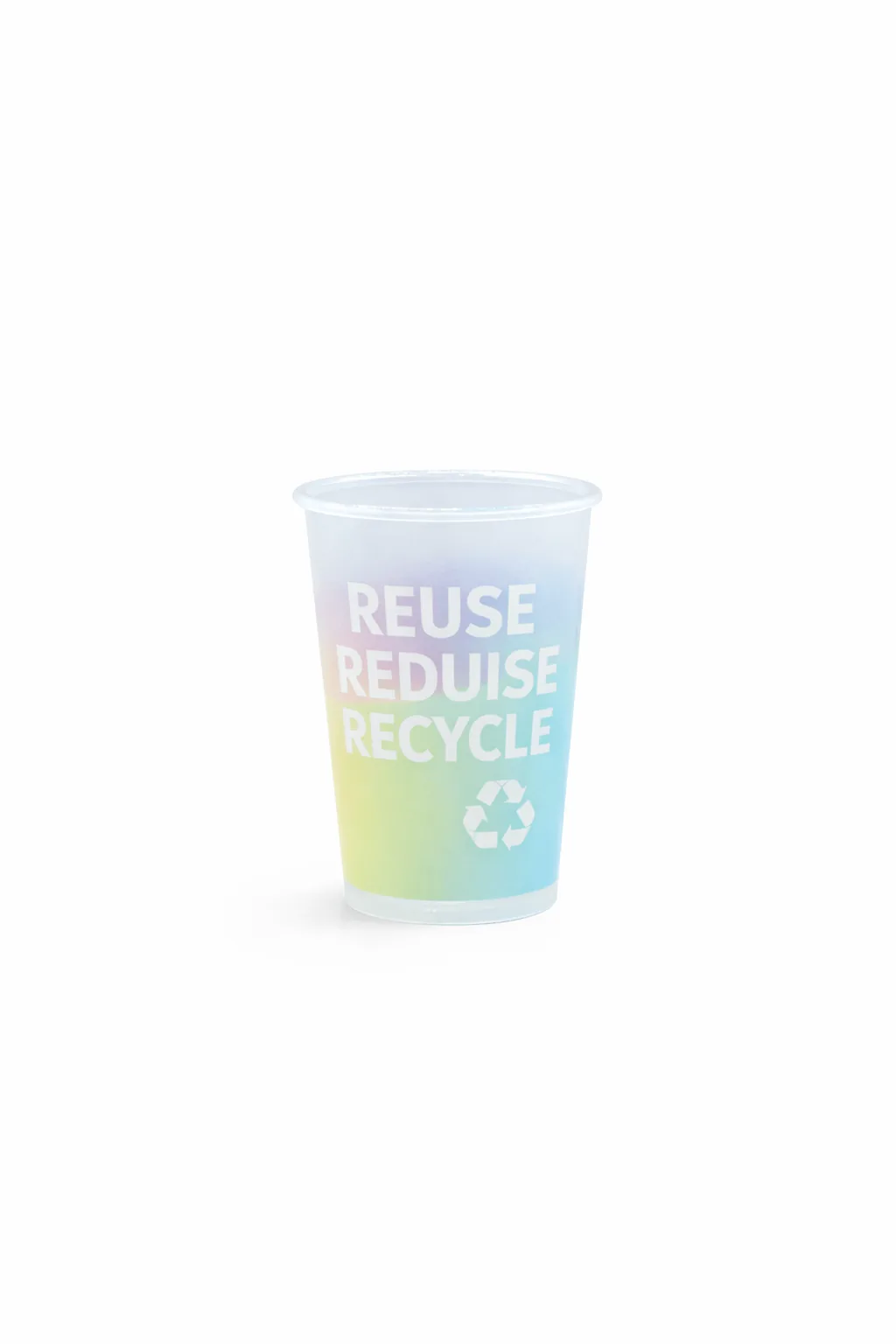 Reusable coffee cup 180cc 7.5oz white image 1