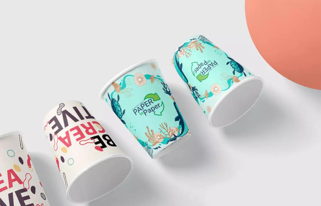 Personalized paper cups from PromoCups
