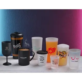 Reusable plastic cups for festivals