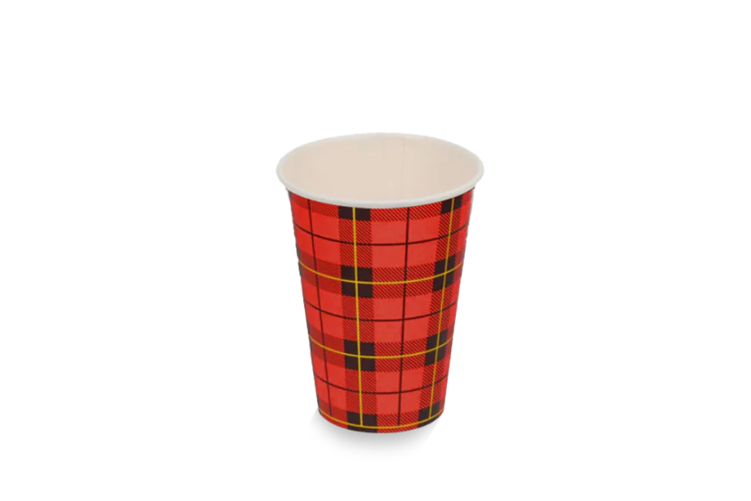 Cardboard coffee cup 180cc / 7.5oz Scottish diamond image 1
