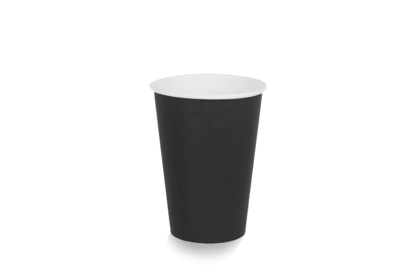 Cardboard coffee cup 180cc 7.5oz black FSC® Mix image 1